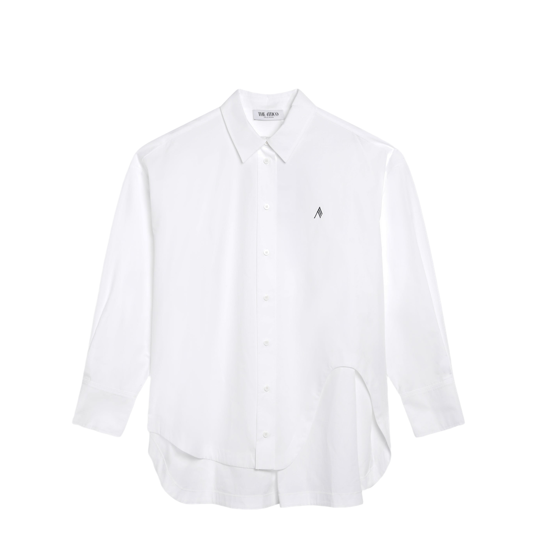 Diana Shirt in White Cotton - Image 1