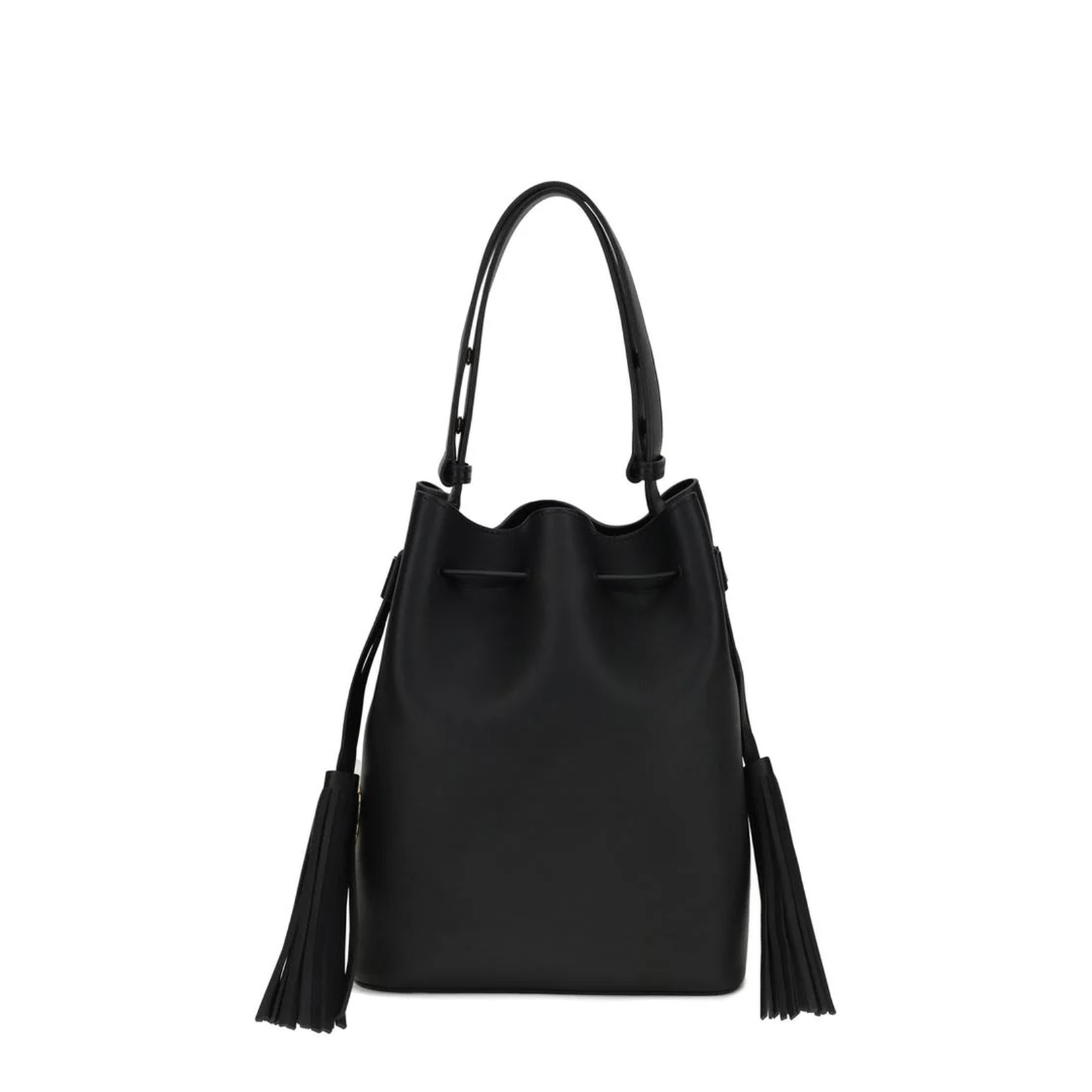 Vlogo Signature Bucket Bag Leather Black - Image 1