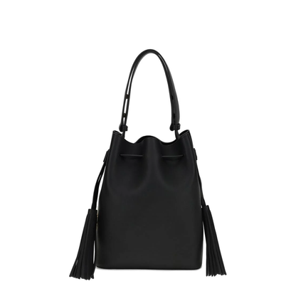 Vlogo Signature Bucket Bag Leather Black - Image 1