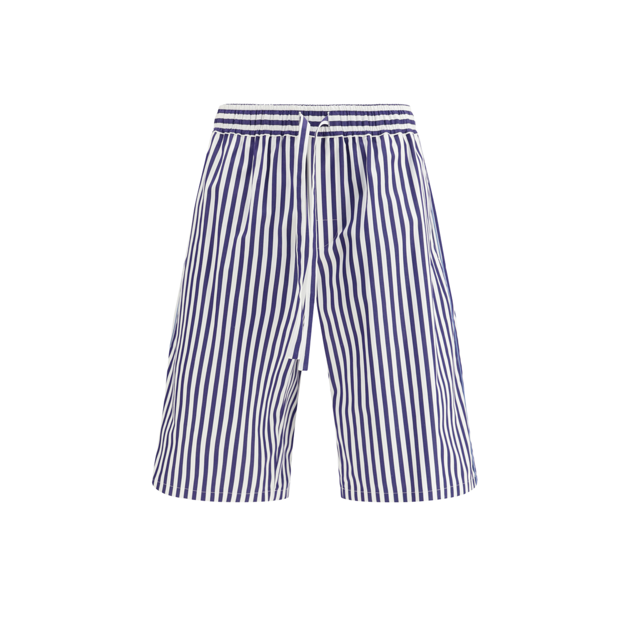Striped Drawstring Shorts - Image 1