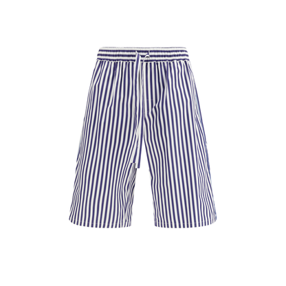 Striped Drawstring Shorts - Image 1