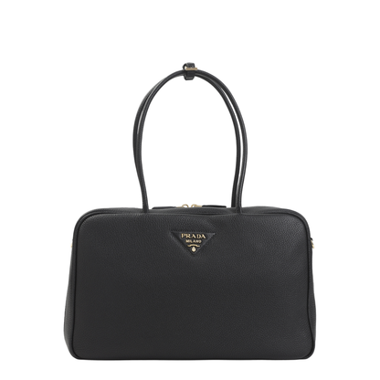 Black Leather Shoulder Bag - Image 5