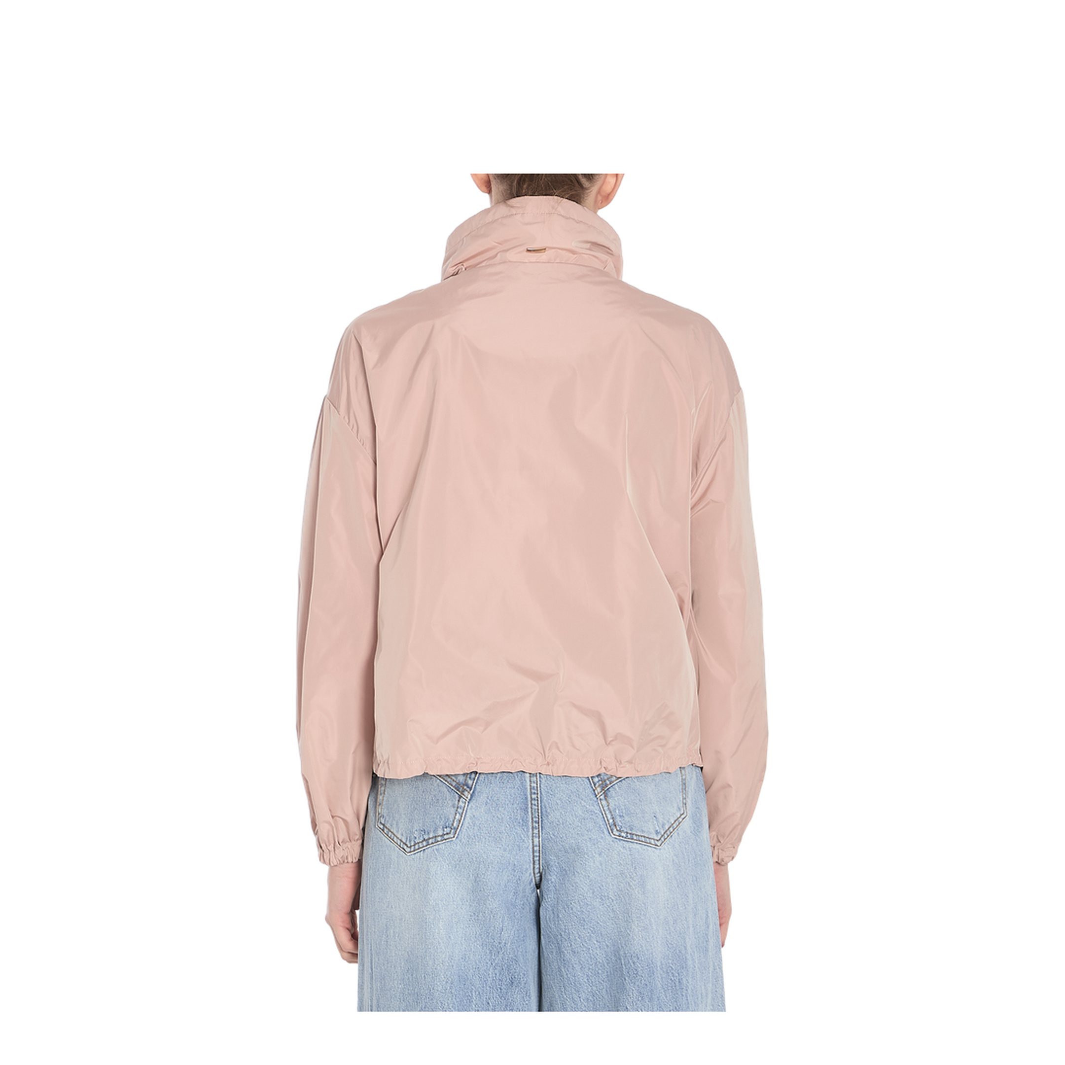 Short Pink Techno Taffeta Jacket - Image 4