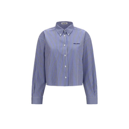 Striped Cotton Shirt - Image 1