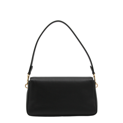 Charlie Small Calf Leather Shoulder Bag - Black - Image 7