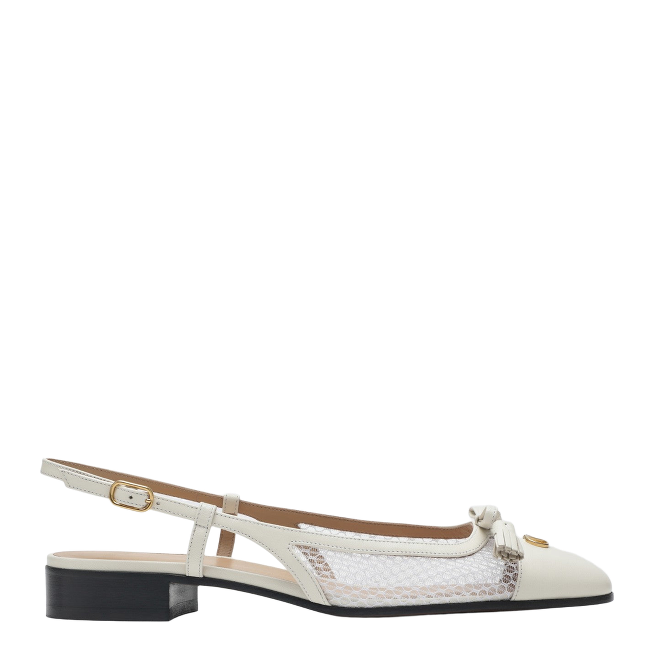 Slingback Ballerina Ivory - Image 1