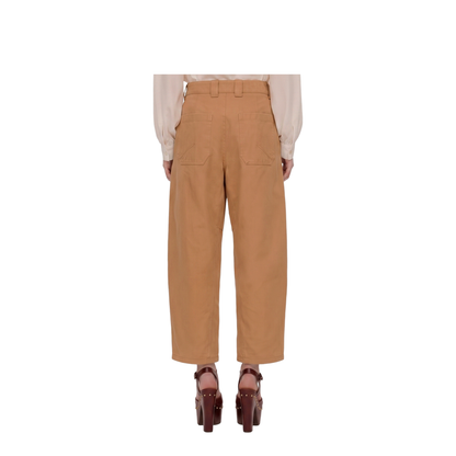 Barrel-leg pants in cotton canvas - Image 2