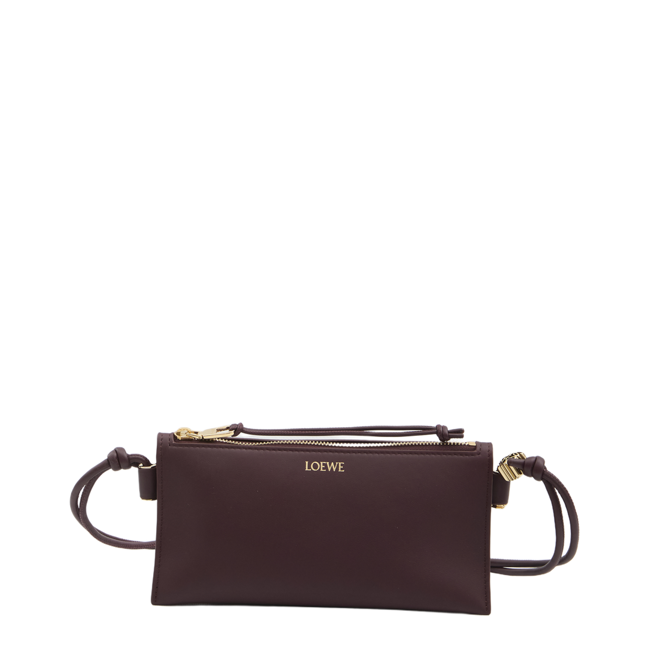 Joya Pouch In Nappa Calfskin - Dark Burgundy - Image 1