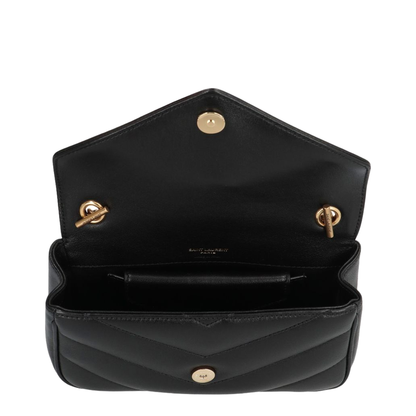 Loulou Mini Chain Bag in Black - Image 4