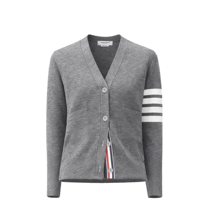 4 Bar Merino Wool Cardigan - Image 1