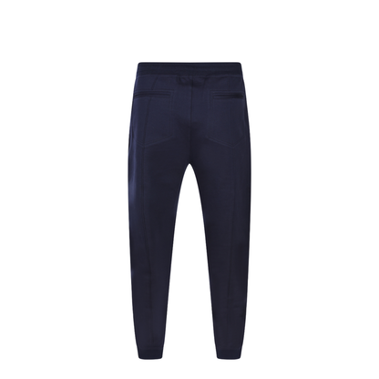 Drawstring Panelled Track Pants Blue - Image 4