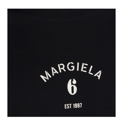 Black T-shirt with logo print - Image 6