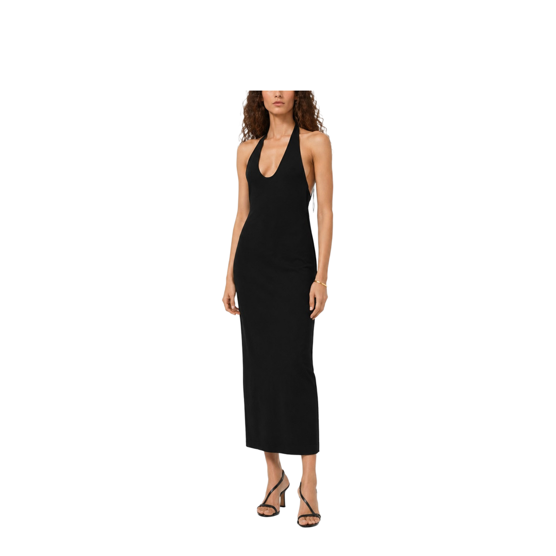 Halter Neck Midi Dress - Image 2