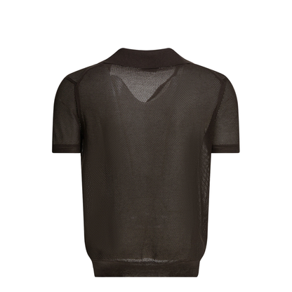 Silk Blend Buttonless Polo Shirt - Image 2
