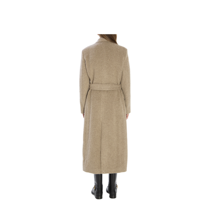 Greige Double-Breasted Coat - Image 4
