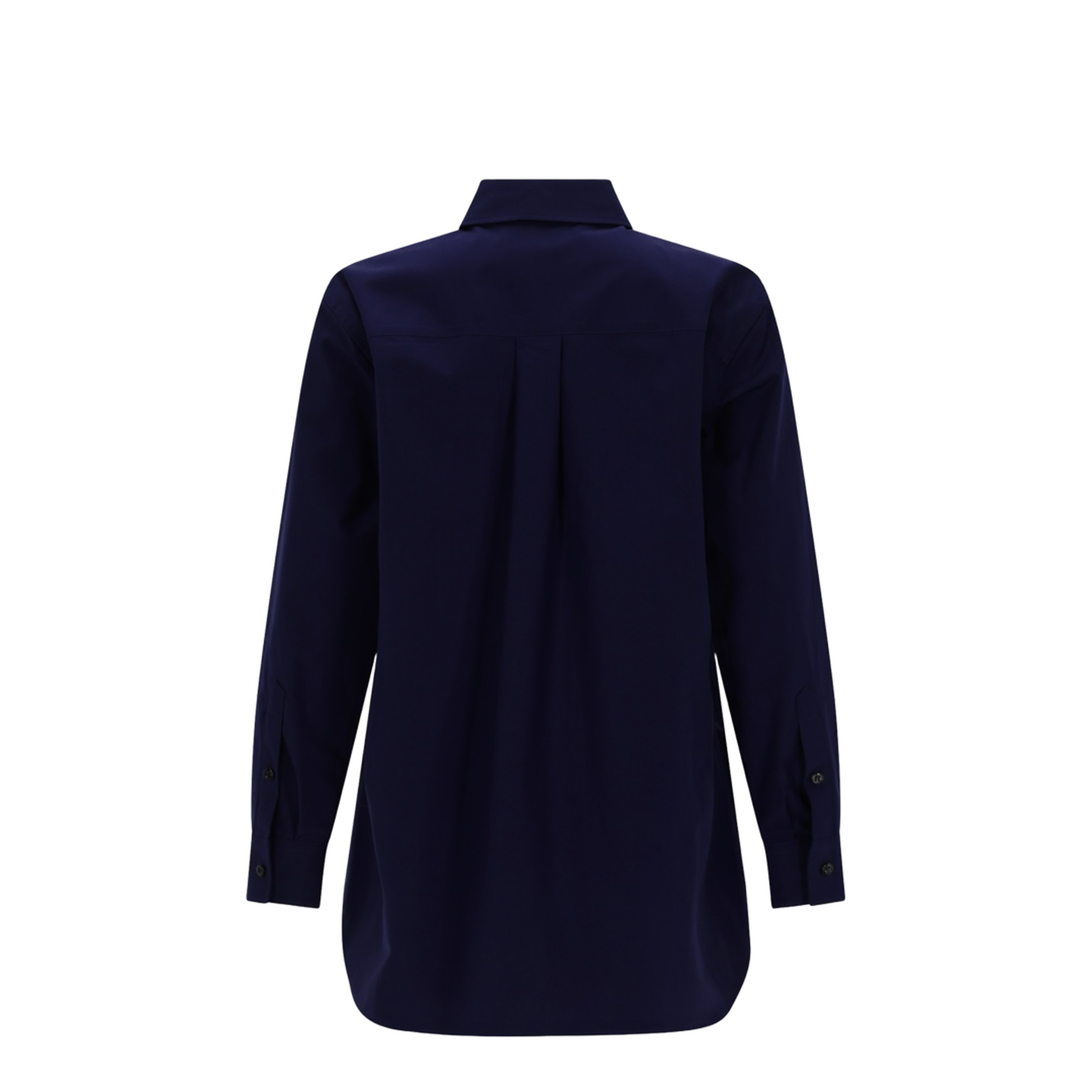 Dark Blue Poplin Shirt - Image 3