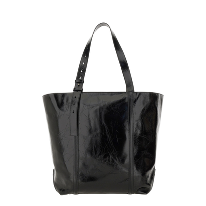 Glossy Leather Tote Bag - Image 2