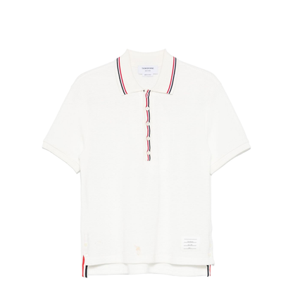 Cotton Waffle Rib Cuff Polo - Image 1