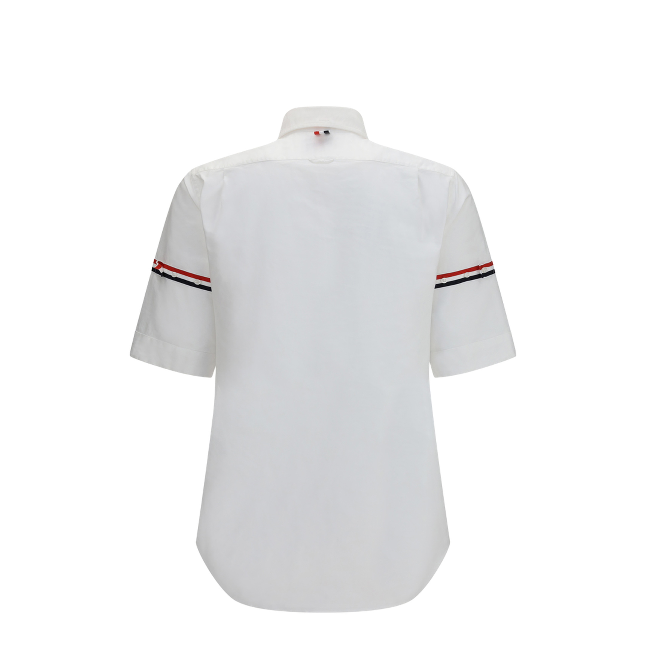 Short-sleeve Shirt with Contrast Stripes - Image 2