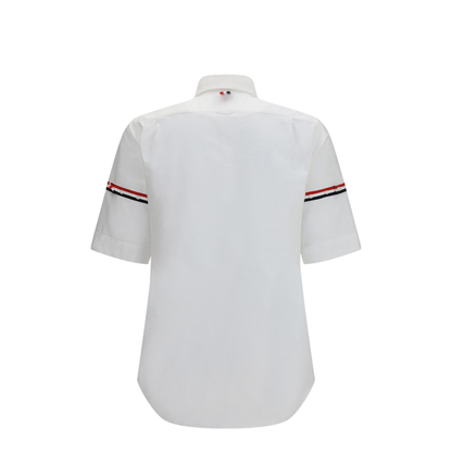 Short-sleeve Shirt with Contrast Stripes - Image 2