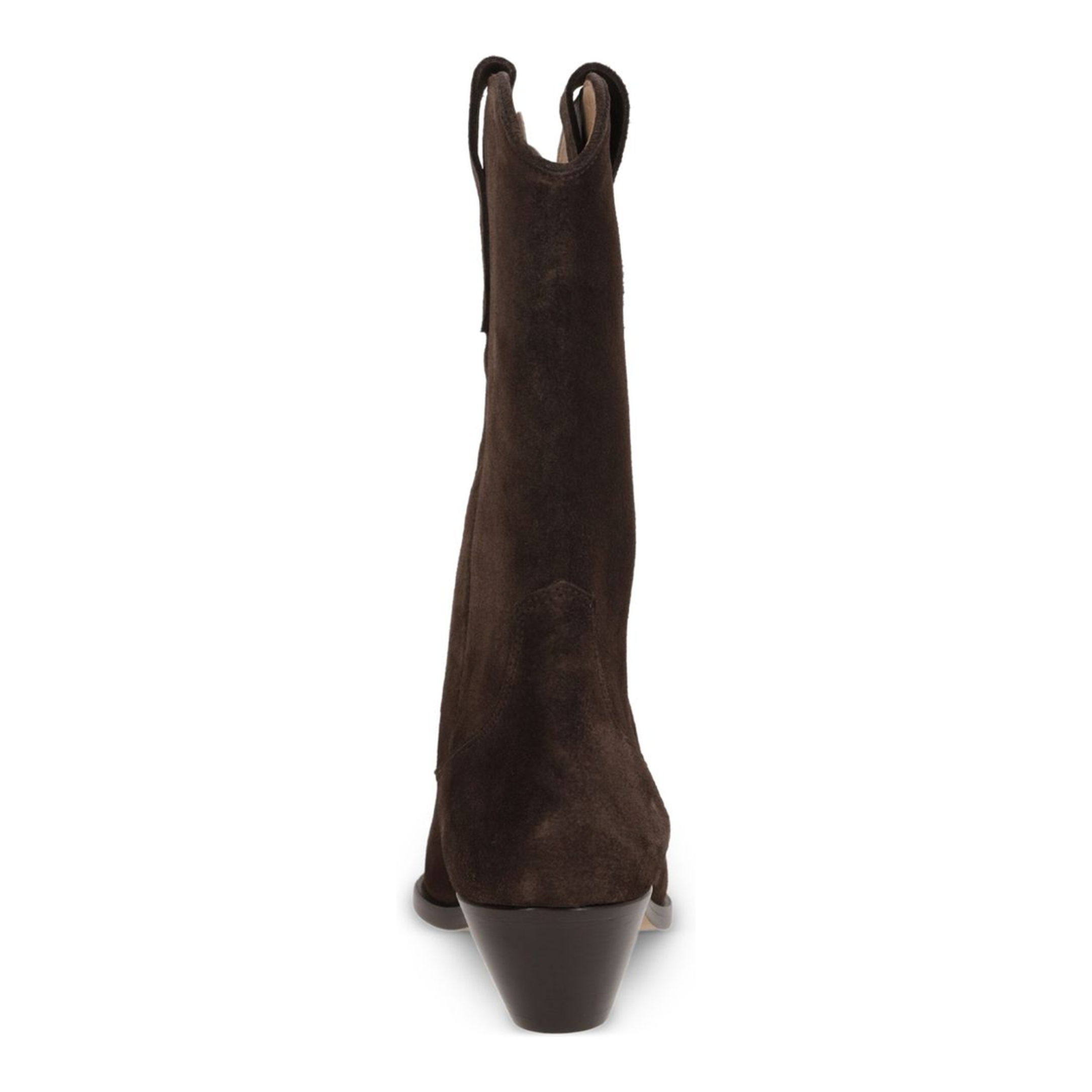Pointed Toe Dark Brown Wooden Heel - Image 3