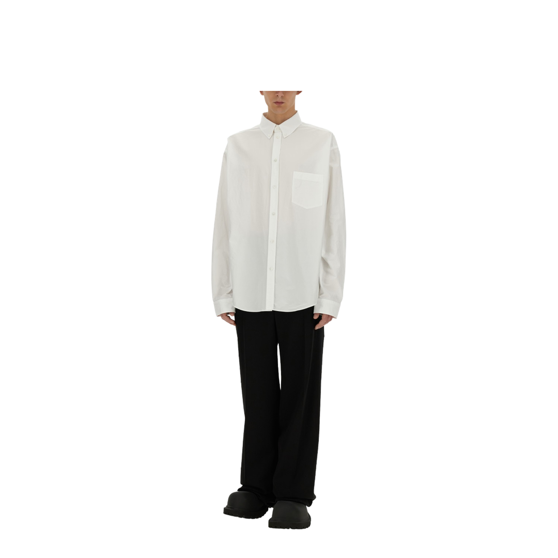 Cotton Poplin Texture Shirt - Image 2