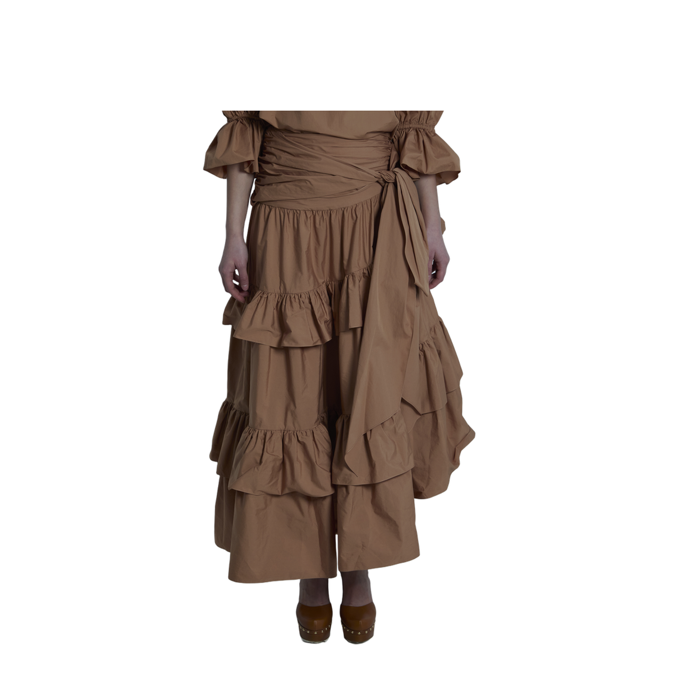 Maxi Skirt with Ruffles - Image 2