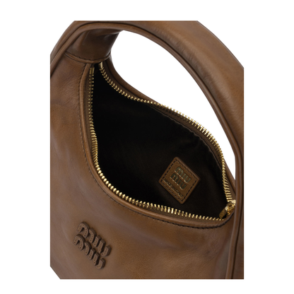 Wander Medium Calfskin Shoulder Bag - Cognac - Image 5