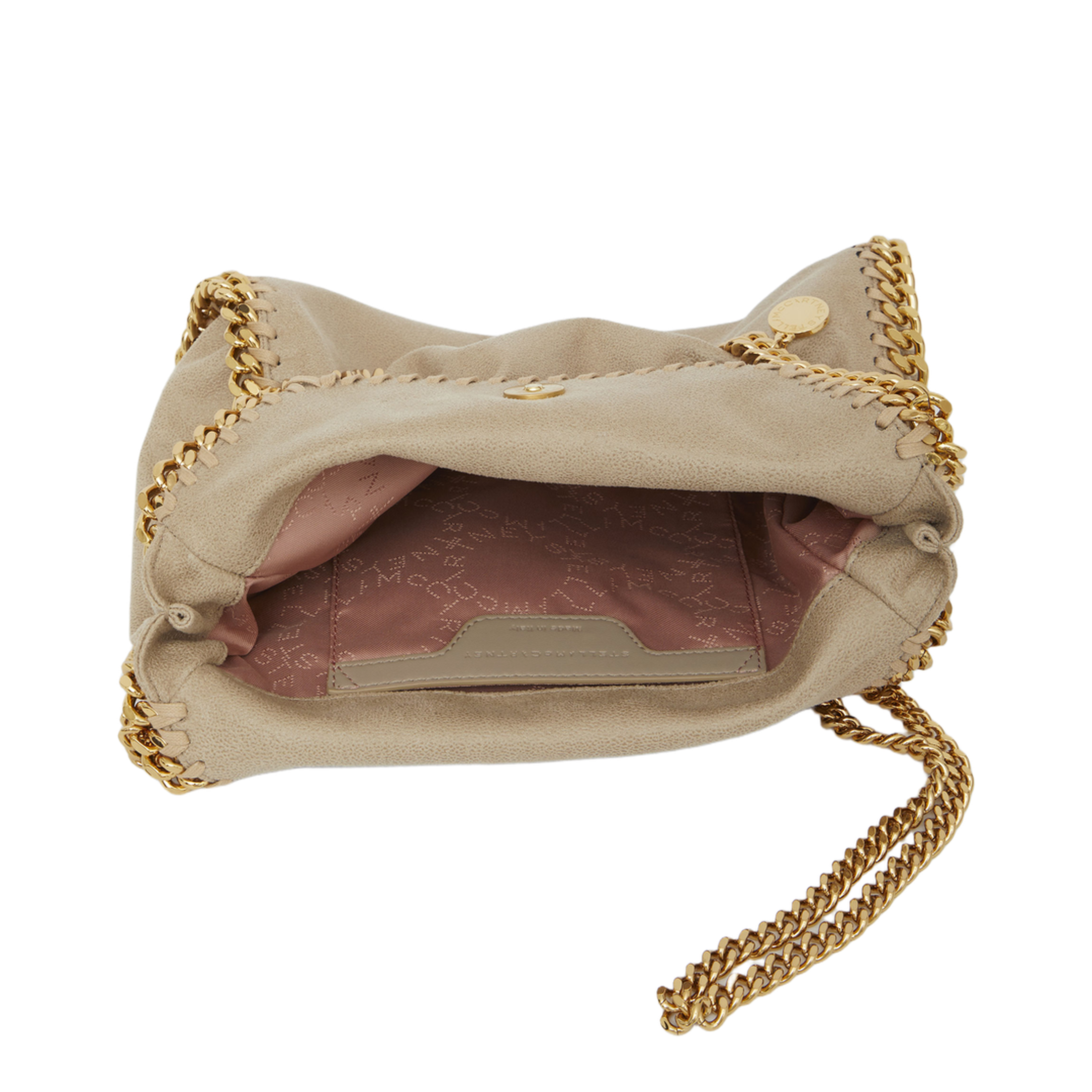 Falabella Mini Matte Vegan Shaggy Deer Tote Bag - Clotted Cream - Image 4