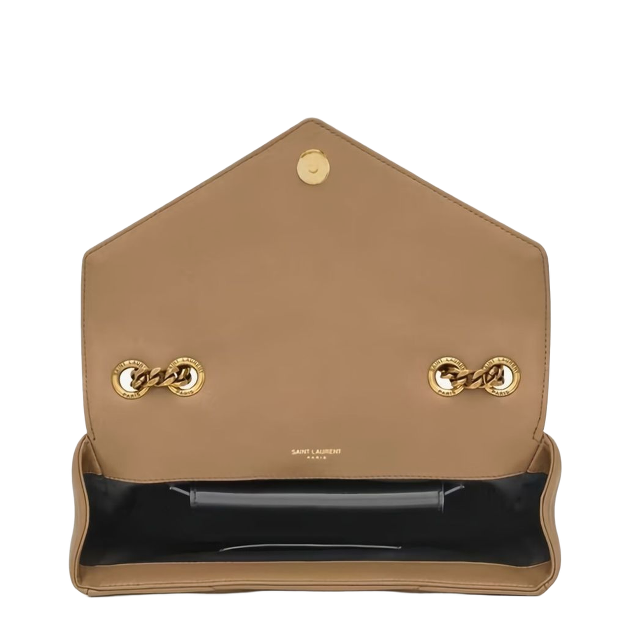 Loulou Small Matelassé Lambskin Crossbody Bag - Natural Tan - Image 4