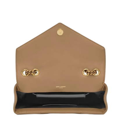 Loulou Small Matelassé Lambskin Crossbody Bag - Natural Tan - Image 4
