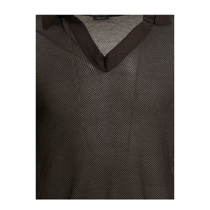 Silk Blend Buttonless Polo Shirt - Image 3