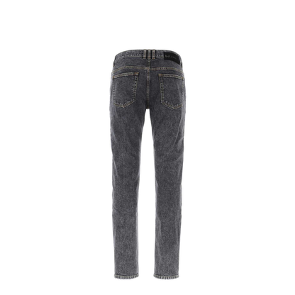 Straight Leg Cotton Jeans with Logo - Image 3