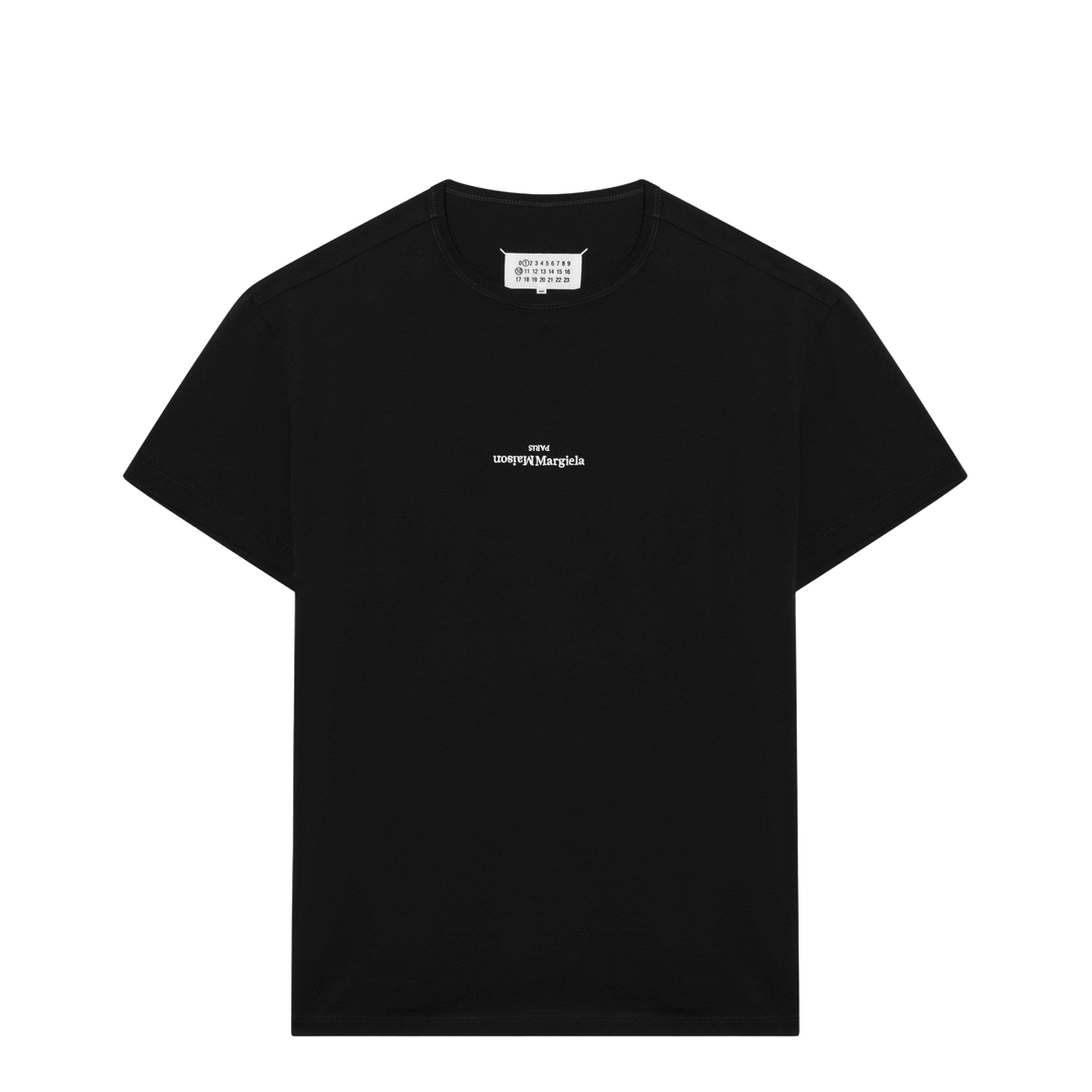 Black T-shirt with Distorted Logo - Image 1