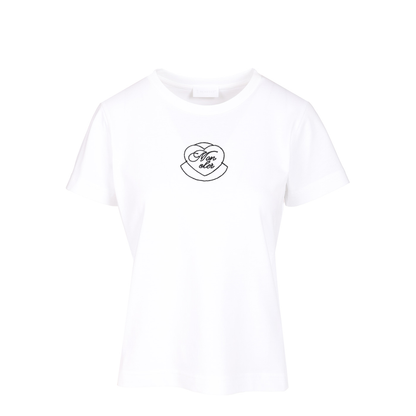 Women's Logo Cotton T-Shirt White - Image 1