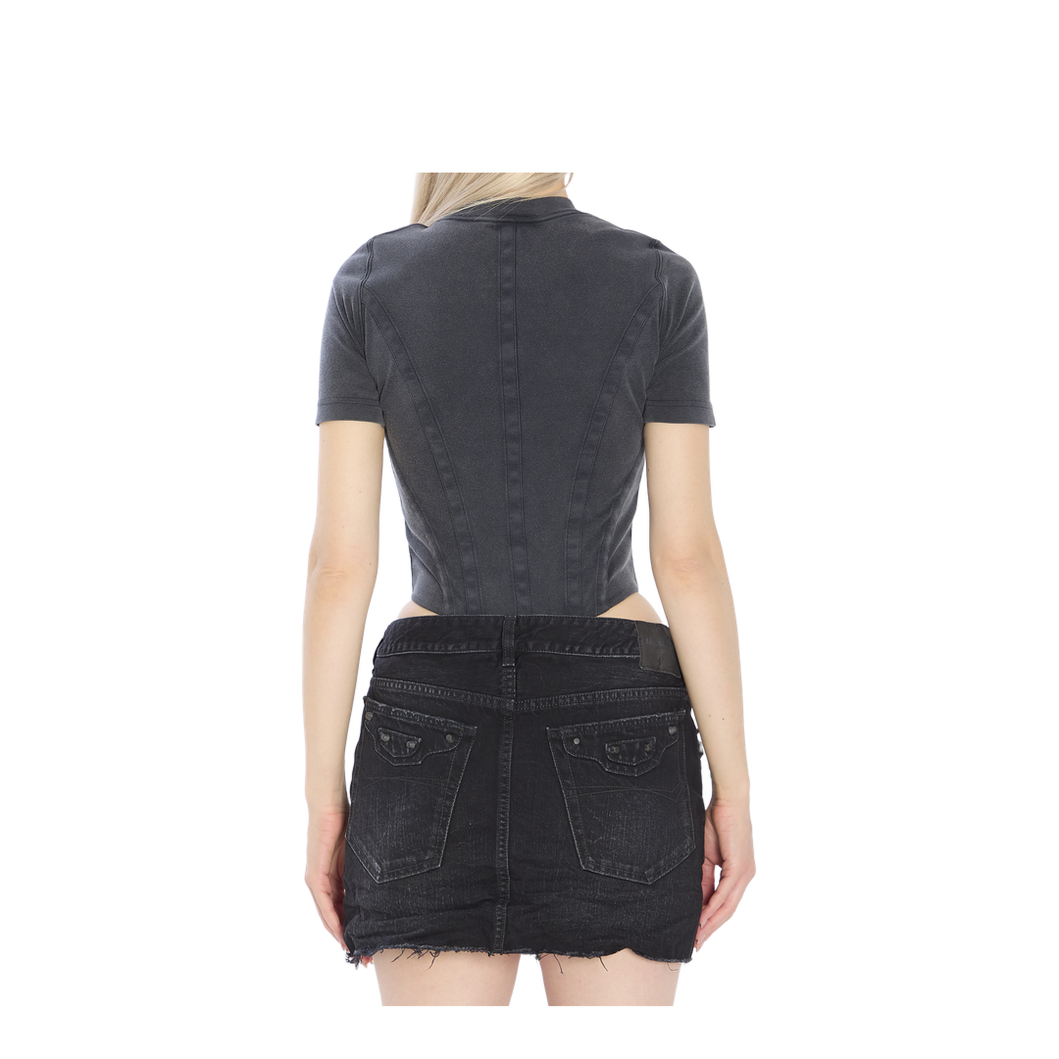 Top with an asymmetric hem - Image 4