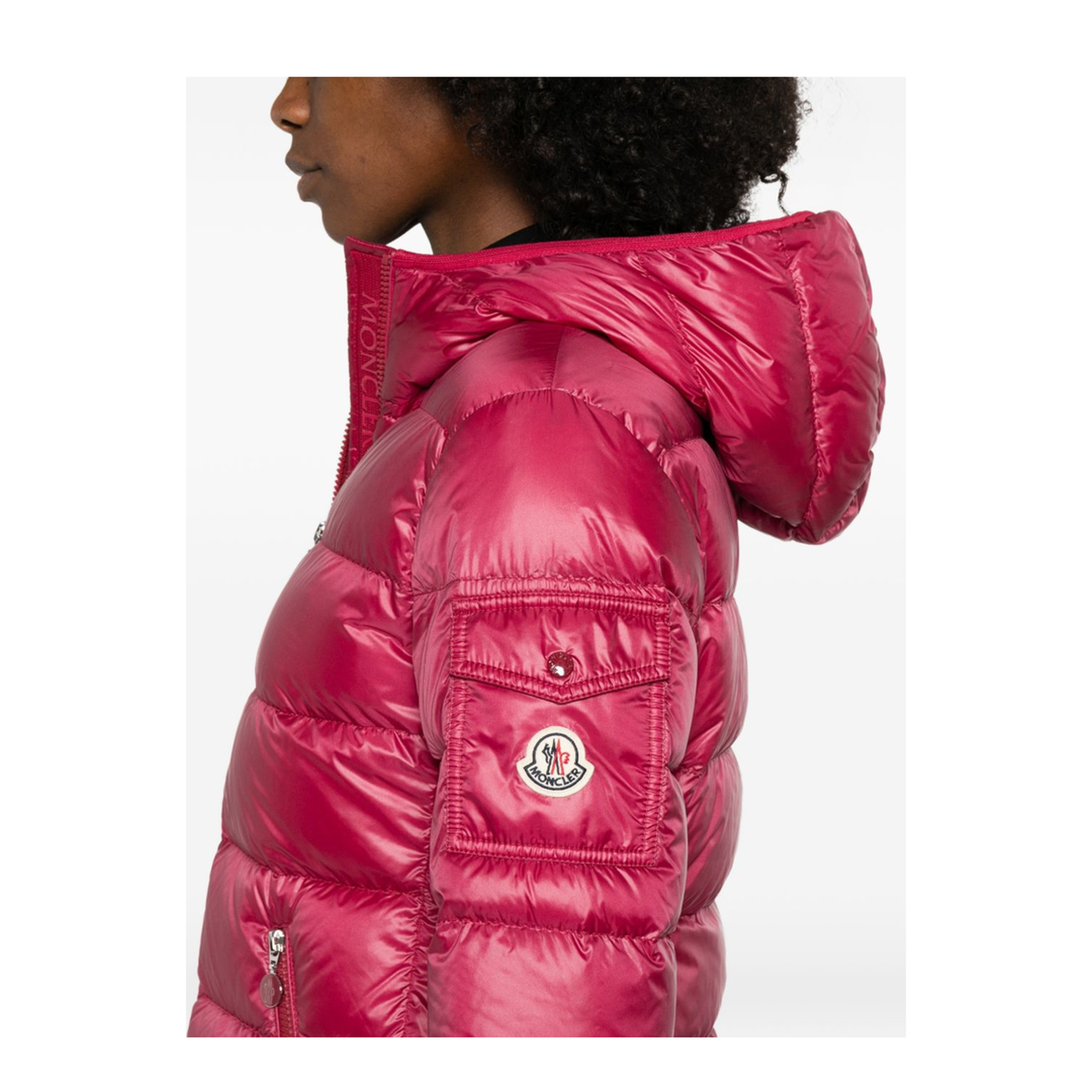 Glesse Hooded Short Down Jacket - Image 3