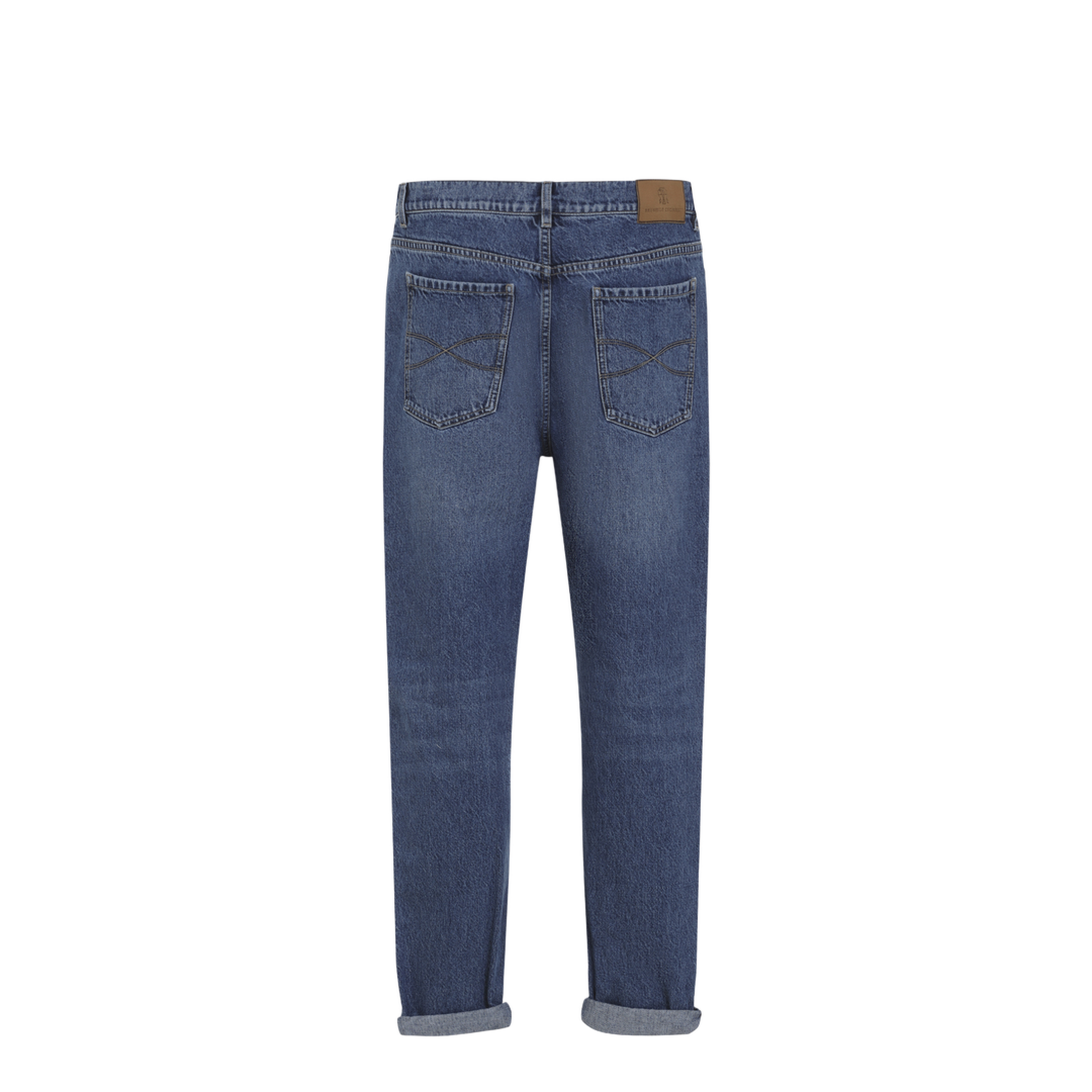 Straight-leg turn-up Jeans - Image 4