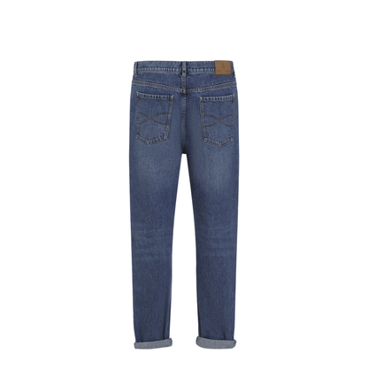 Straight-leg turn-up Jeans - Image 4
