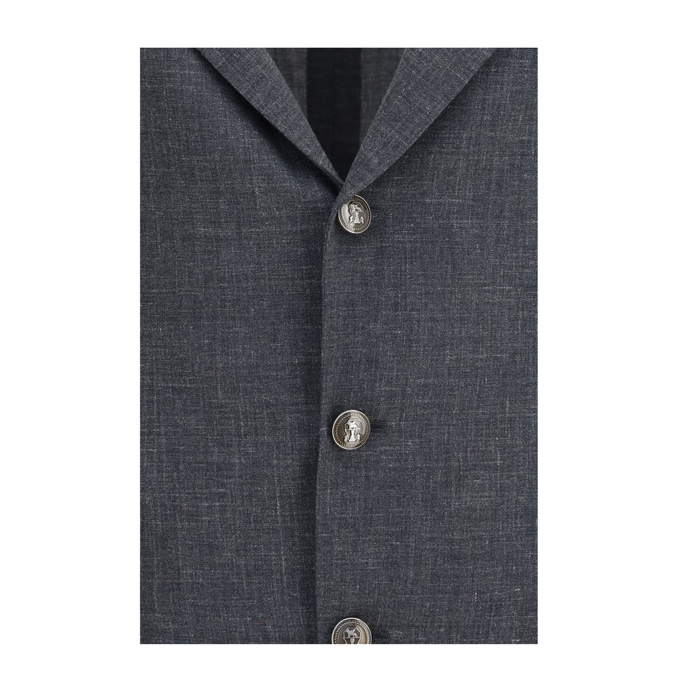 Deconstructed Jacket in Flame-Textured Wool, Silk, and Linen - Image 3