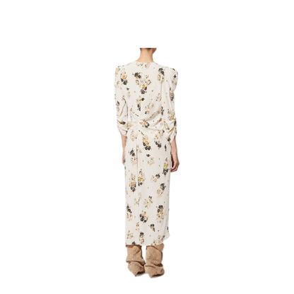 Printed Silk Midi Dress - Image 3