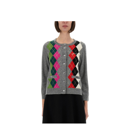Jacquard Cashmere Cardigan - Image 1