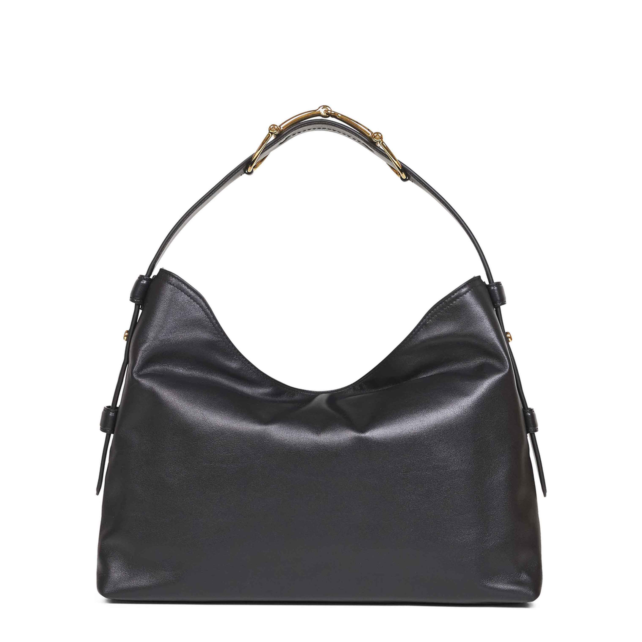 Beatrix Medium Leather Shoulder Bag - Black - Image 3