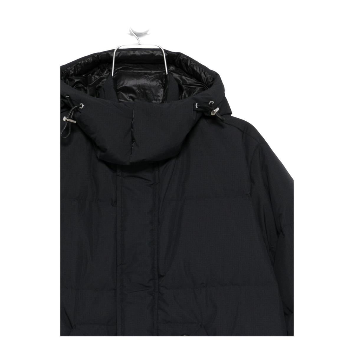 Black Hooded Coat - Image 3