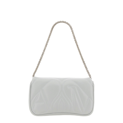 Seal Small Lambskin Shoulder Bag - Light Blue - Image 2