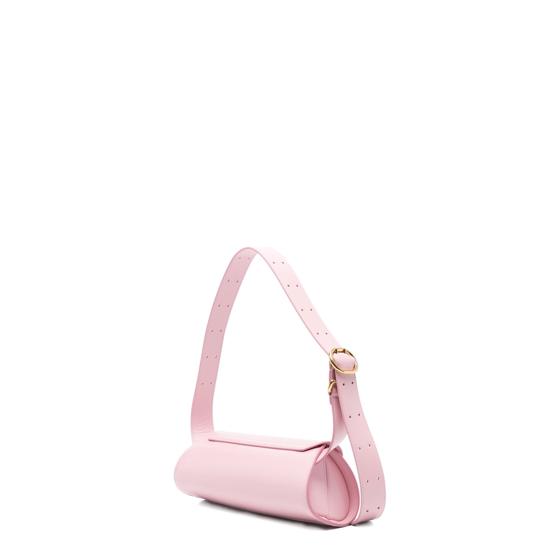 Cannolo Small Calfskin Shoulder Bag - Pale Pink - Image 2