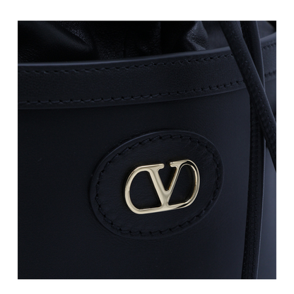 Antibes Bucket Bag Medium Leather - Black - Image 8