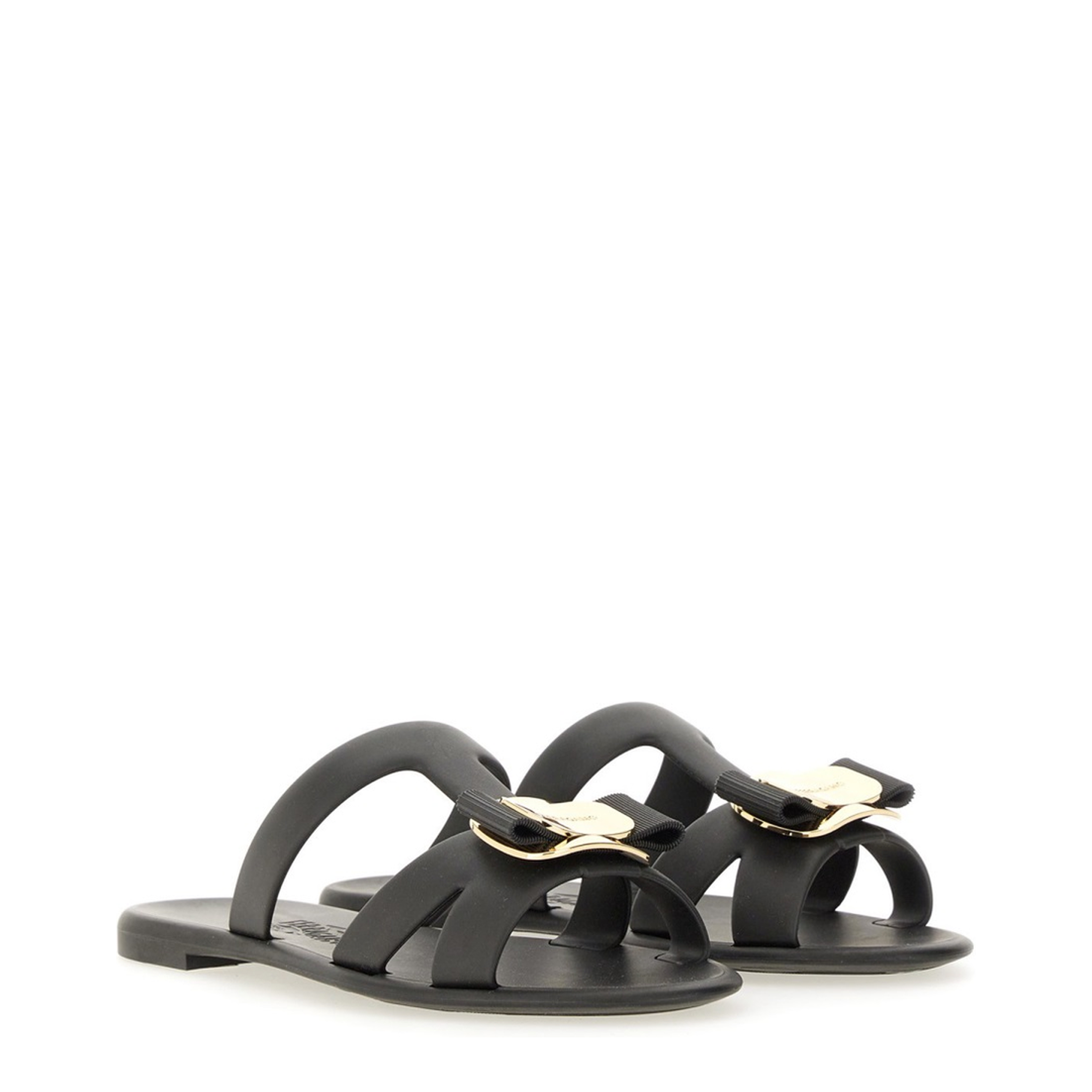Black Leather Flats - Image 2