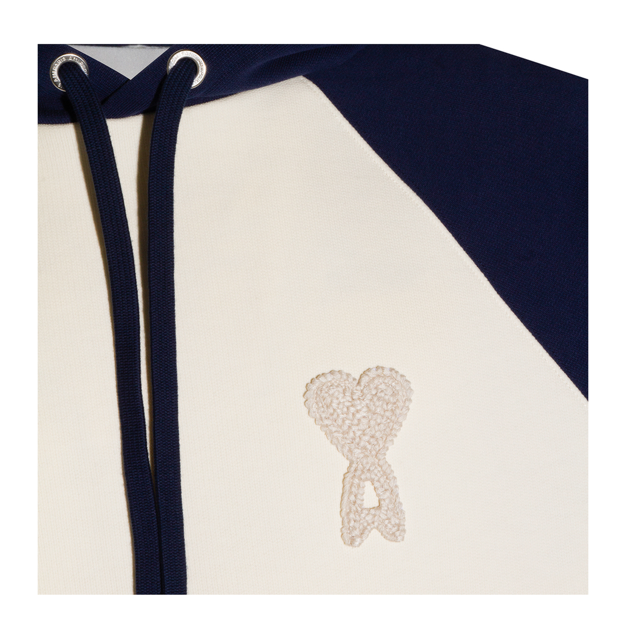 Hoodie in Cream/Blue - Image 5