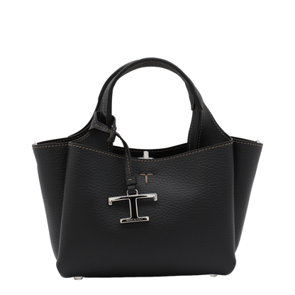 Micro Calfskin Handbag - Black - Image 1